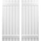 Ekena Millwork Americraft 6-Board, 2 Batten Exterior Real Wood Spaced Board-n-Batten Shutters, ARW101SB623X54WHH, PR ARW101SB623X54WHH - alternate 1